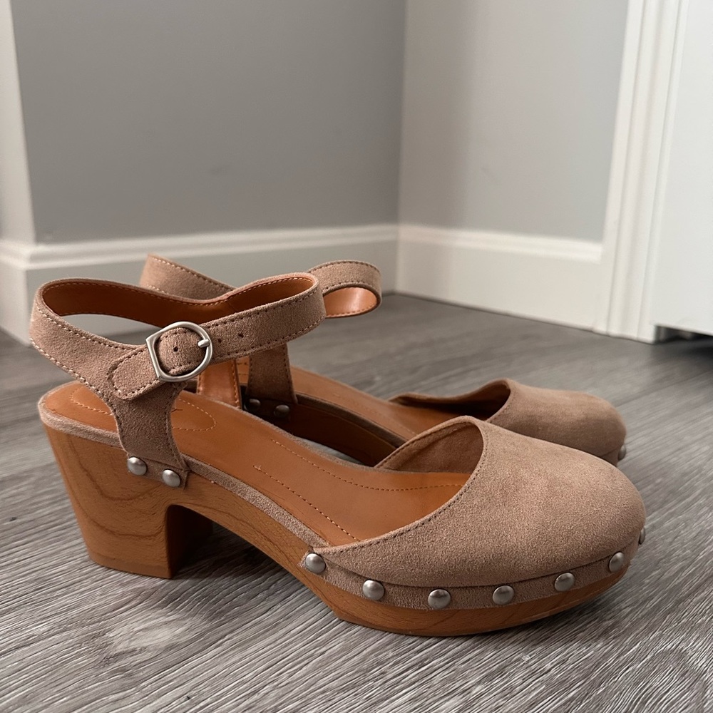 Style & Co Studded Suede Clogs